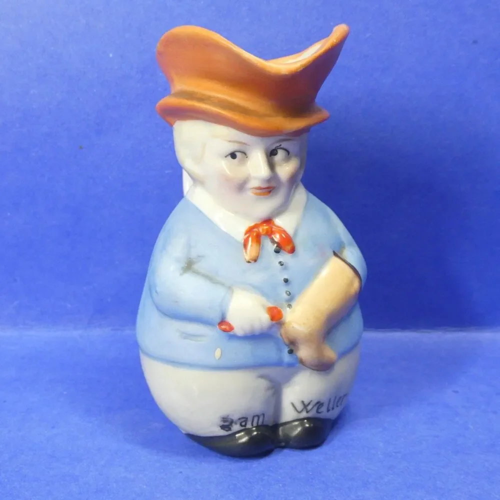 Sam Weller Pitcher Germany Vintage Porcelain Toby Mug Jug Creamer